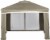 HD Designs Outdoors Pop Up Gazebo - Taupe Perspective: front