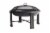 HD Designs Outdoors Round Steel Fire Pit - Black Perspective: front