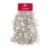Holiday Home® Silver Snowflake Tinsel Garland Perspective: front