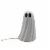 HD Designs Outdoors LED Ceramic Ghost - White Perspective: front