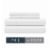 HD Designs T300 Bedding Sheets Full White Perspective: front