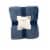 HD Designs® Etched Velvet Blanket - Blue Perspective: front
