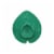 HD Designs Outdoors Leaf Shaped Chip and Dip Tray - Green Perspective: front