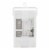 HD Designs Sheer Window Panel - White Perspective: front