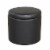 HD Designs Round Black Storage Ottoman Perspective: front