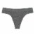 Dip Seamless Ribbed Heather Gray Thong Perspective: front