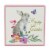 Holiday Home Rabbits Block Sign Assortment Perspective: front