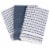 Everyday Living Kitchen Terry Towels - Blue/White Perspective: front