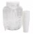 HD Designs Outdoors Acrylic Beverage Dispenser with Cups & Ice - White Perspective: front