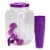 HD Designs Outdoors Beverage Dispenser with Cups & Ice - Purple Perspective: front