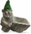 The Joy of Gardening Mossy Planter Gnome Statue Perspective: front