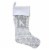 Holiday Home™ Gray Fairaisle Monogram Christmas Stocking - K Perspective: front