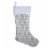 Holiday Home™ Gray Fairaisle Christmas Stocking Perspective: front