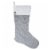Holiday Home™ Knit Christmas Stocking - Gray Perspective: front