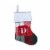 Holiday Home™ Mini Red & Green Plaid Monogram Christmas Stocking - D Perspective: front