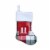 Holiday Home™ Mini Red & Green Plaid Monogram Christmas Stocking - H Perspective: front