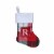 Holiday Home™ Mini Red & Green Plaid Monogram Christmas Stocking - S Perspective: front
