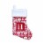 Holiday Home Fair Isle Monogram H Mini Christmas Stocking - Red Perspective: front