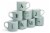 Holiday Home Green Monogram Mug - White Perspective: front