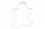 Holiday Home™ Tis the Season Cookie Cutter - Gingerbread Person Perspective: front