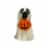 Holiday Home Ghost Dog with Pumpkin Perspective: front