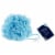 Pretty Savvy™ Mesh Pouf - Blue Perspective: front