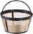 Kroger® Reusable® Coffee Filter Basket - Black/Gold Perspective: front