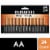 Duracell® AA Alkaline Batteries Perspective: front