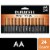Duracell® AA Alkaline Batteries Perspective: front