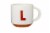 Clayart Clay Letter Monogram Mug Perspective: front
