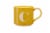 Clay Art Monogram Mug - Yellow Perspective: front
