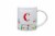 Clay Art Monogram Floral Mug Perspective: front