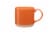 Clay Art Peach Orange Clay Base Mug Perspective: front