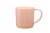 Clay Art Glaze Lines Mug - Pink Perspective: front