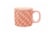 Clay Art Pink Checker Mug Perspective: front