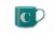 Clay Art Monogram Mug Teal Perspective: front