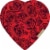 Elmer Chocolates® in Rose Bouquet Heart Shaped Valentine Candy Gift Box Perspective: front