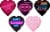 Elmer Chocolate Neon Heart Assorted Valentine's Day Candy Box Perspective: front