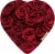 Elmer Chocolates® in Rose Bouquet Heart Shaped Valentine Candy Gift Box Perspective: front