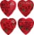 Elmer Chocolate Assorted Rose Heart Shaped Valentine Candy Gift Box Perspective: front