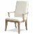 Riverside Furniture Sophie Upholstered Wood Dining Arm Chair in Natural (set of 2) Perspective: front