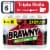 Brawny® Tear-A-Square® 3 Sheet Sizes Paper Towel Triple Rolls Perspective: front