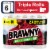 Brawny® Tear-A-Square® 3 Sheet Sizes Paper Towel Triple Rolls Perspective: front