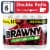 Brawny® Tear-A-Square® 3 Sheet Sizes Paper Towel Double Rolls Perspective: front