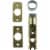 Kwikset® Steel Entry Door Latch - Bright Brass Perspective: front