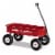 Radio Flyer 1800 Big Red Classic Extra Long Handle All Terrain Wheels Kids Wagon Perspective: front