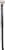 Kenney Manufacturing Company 5/8" Twist & Fit Tension Window Curtain Rod - Black Perspective: front