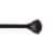 Kenney August 5/8 Standard Decorative Window Curtain Rod - Matte Black Perspective: front