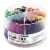 Officemate Plastic Coated Paper Clips Assorted Colors 300 Small Clips 150 Giant Clips 97227 Perspective: front