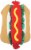 CityPets Medium Hot Dog Pet Costume - Tan/Red Perspective: front